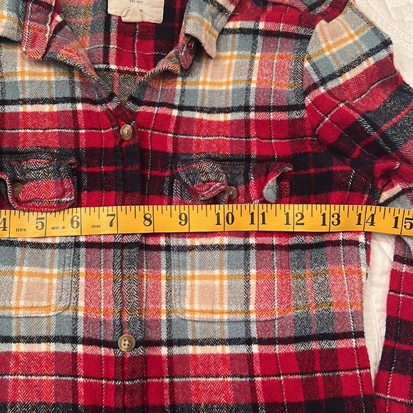 American Eagle Slim Fit Ahh-Mazingly Soft Flannel Shirt, Juniors Medium - Picture 2 of 7